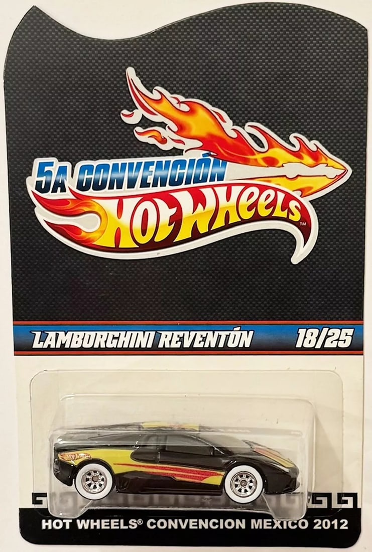 Black Lambo REVENTON Hot Wheels 2012 Mexico Convention 18/25 EXTREAMLY RARE (1 of 3)