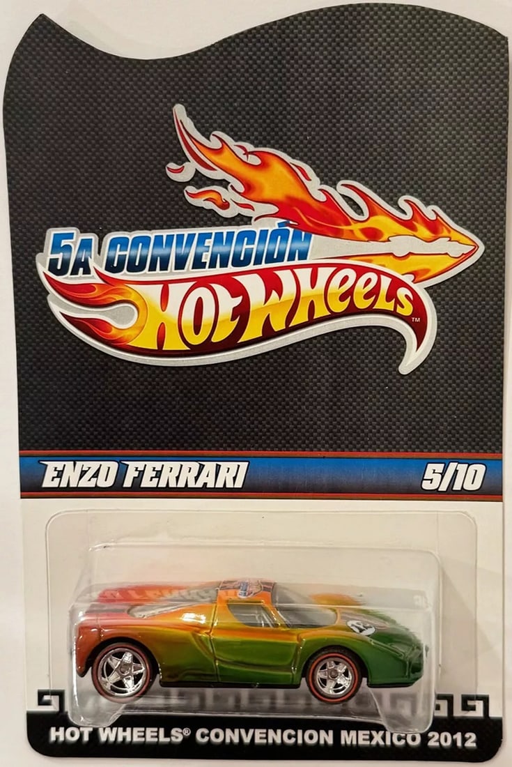 ENZO FERARRI  Hot Wheels 2012 Mexico Convention #5/10  EXTREAMLY RARE Code-3! (1 of 3)