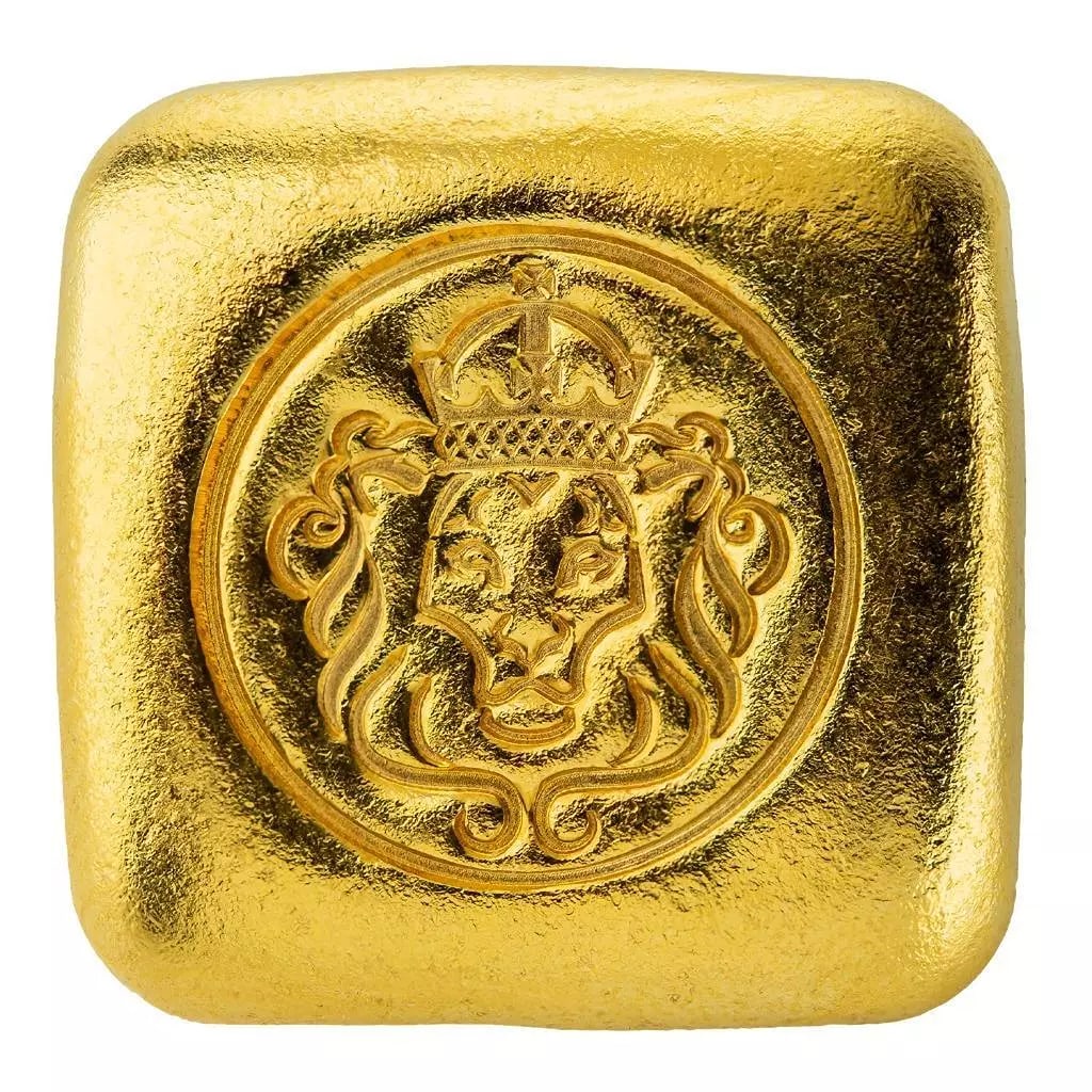 1oz .9999 Gold Bar w/ Laser Etched Serial Number - Hand Cast Square Design #A520 (1 of 6)