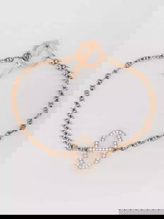 Hermes 18k Rose Gold and Diamond Chaine d'Ancre Contour Bracelet Size ST: Measurements: 6.1" circumference. Material: 18k rose gold and diamonds ( 33 diamonds, Total carat weight: 0.16 ct). Condition: Pre-owned,Brand: Hermes,Style: See description,Type: See description