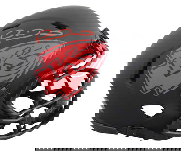 Chiefs Patrick Mahomes Authentic Signed Eclipse Speed Mini Helmet Fanatics: Player: Patrick Mahomes,Product: Helmet,Original/Reprint: Original,Team: Kansas City Chiefs,Autograph Authentication: FAN,PRODUCT_COA: FAN,PRODUCT_SIGNED_BY_NAME: Patrick
