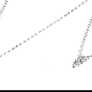 Cartier Etincelle de Cartier Heart Pendant Necklace 18K White Gold with Diamonds: Measurements: Length: 15.75 - 15.00 ", Pendant Length: 6.20 mm, Pendant Width: 6.25 mm. Condition: Pre-owned,Brand: Cartier,Main Stone: Diamond,Metal: 18K White Gold,Metal Purity: 18K,Style: