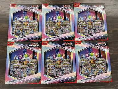 Pokemon PRISMATIC EVOLUTIONS Binder Collection FACTORY SEALED CASE!: Condition: New/Factory Sealed: A brand-new, unused, unopened, undamaged item (including handmade items). See the seller's listing for full details. ,Game: Pokémon TCG,Card Name: 7,Character: Aayla