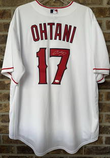 Shohei Ohtani Signed Autographed White Angels Authentic NIKE Jersey PSA/DNA LOA: Sport: Baseball,Player: Shohei Ohtani,Signed: Yes,Original/Reprint: Original,Autograph Authentication: Professional Sports Authenticator (PSA),Product: Jersey,Team: Los Angeles Angels