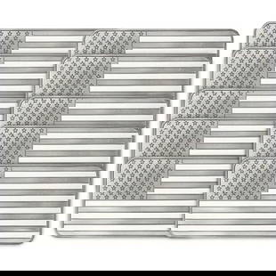 Lot of 10 - 10 Troy oz American Flag .999 Fine Silver Bar Sealed: Shape: Bar,Precious Metal Content per Unit: 10 oz,Fineness: 0.999,Country/Region of Manufacture: United States