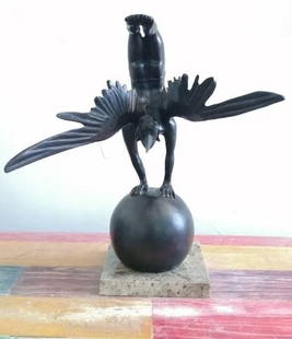 JORGE MARIN " BALANCE I " BRONZE SCULPTURE SIGNED AND NUMBERED: Condition: Used,Artist: JORGE MARIN,Format: Statue,Material: Bronze,Production Technique: Bronze Casting,Signed: Yes,Title: BALANCE I,Type: Sculpture,Unit of Sale: Single Piece,Features: Numbered