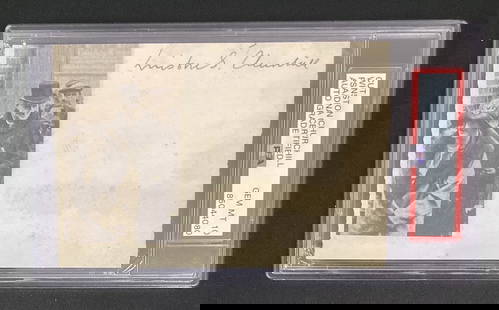 Winston Churchill Signed Index Card Cut Britain PM Autograph PSA/DNA Gem 10: Condition: Used: An item that has been used previously. See the seller’s listing for full details and description of any imperfections. ,Industry: Historical,Signed by: Winston Churchill,Signed: