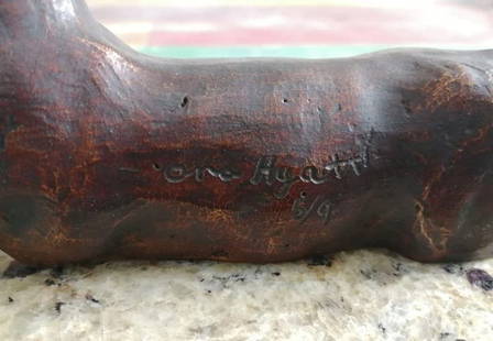 ANNA HYATT " JAGUAR " BRONZE SCULPTURE SIGNED AND NUMBERED: Condition: Used,Artist: ANNA HYATT,Unit of Sale: Single Piece,Type: Sculpture,Format: Statue,Signed: Yes,Title: JAGUAR,Features: Numbered,Material: Bronze,Production Technique: Bronze Casting