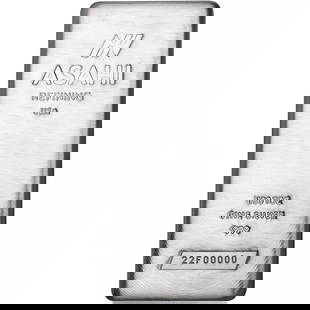100 oz Silver Bar - Asahi Refining .999 Fine: Certification: Uncertified,Precious Metal Content per Unit: 100 oz,Coin: Asahi Silver Bars,Brand/Mint: Asahi,Fineness: 0.999,Total Precious Metal Content: 100 oz,Country/Region of Manufacture: United