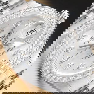 LADIES ROLEX DATEJUST SILVER DIAMOND 18K WHITE GOLD & STAINLESS STEEL WATCH: Condition: Pre-owned,Number of Jewels: 28,Indices: 12-Hour Dial,Gender: Women's,Stone: Diamond,Band/Strap: Bracelet/Link Band,Case Color: Silver,Department: Women,Caseback: Screwback Case,Lug Width: