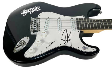 Steven Tyler AEROSMITH Signed Electric Guitar Autograph Singer Beckett COA