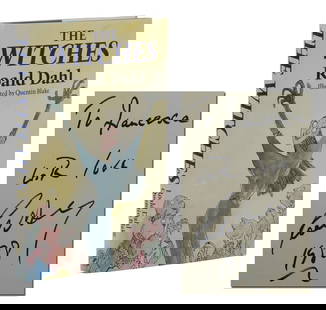The Witches ~ SIGNED by ROALD DAHL ~ British Reprint ~ 1987: Author: Dahl, Roald,Publisher: Jonathan Cape,Year Printed: 1987,Special Attributes: Dust Jacket, Signed,Binding: Hardcover,Language: English