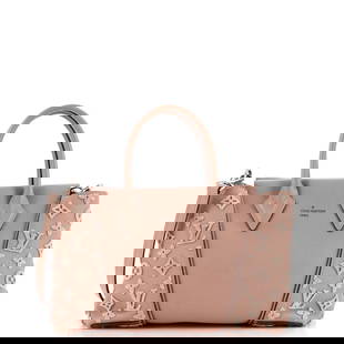 Louis Vuitton W Tote Veau Cachemire Calfskin BB: Condition: Pre-owned,Brand: Louis Vuitton,Exterior Material: Leather,Style: Totes,Exterior Color: Pink,Department: Women,Size: Bb,Accessories: With Strap