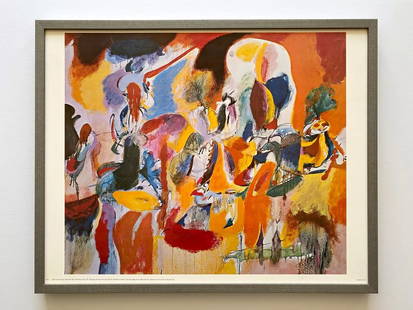 ARSHILE GORKY RARE 1998 FRAMED LITHOGRAPH PRINT "WATER OF THE FLOWERY MILL" 1944: Condition: Used,Artist: Arshile Gorky,Image Orientation: Landscape,Signed: No,Size: Medium,Title: " Water of the Flowery Mill ",Framing: Framed,Subject: Famous Paintings/Painters,Type: Print,Year of