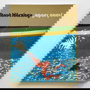 DAVID HOCKNEY RARE 1980 1ST EDITION "PAPER POOLS" LITHOGRAPH PRINT POP ART BOOK: Binding: Softcover, Wraps,Language: English,Illustrator: DAVID HOCKNEY,Special Attributes: 1st Edition, Illustrated, RARE OUT OF PRINT,Signed: No,Author: NIKOS STANGOS,Publisher: Thames and Hudson,Cou