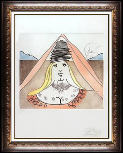 Salvador Dali Lady Dulcinea Color Etching Hand Signed Don Quixote Surreal Art: Artist: Salvador Dali,Unit of Sale: edition of 300,Signed By: Salvador Dali,Signed: Yes,Date of Creation: 1970-1989,Material: etching,Certificate of Authenticity (COA): Yes,Original/Licensed Reprint: