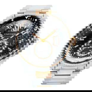 Cartier Calibre Diver 3729 W7100054 Two Tone Rose Auto Men's Watch 42mm: Condition: Pre-owned,Brand: Cartier,Type: Wristwatches,REFERENCE: W7100054,Model: Calibre Diver,LINKS: Stainless-Steel,Movement: Swiss Automatic,WARRANTY: 1 Year,CONDITION DESCRIPTION: