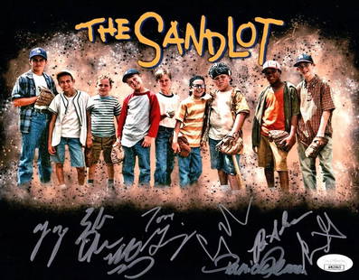 The Sandlot Signed Cast Autographed 8X10 Photo Renna York Leopardi 8 Sigs JSA: Object Type: Photograph,Autograph Authentication: James Spence (JSA),Industry: Movies,Original/Reproduction: Original