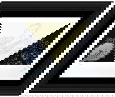 Erte Summer Snow Hand Signed Set Design Deco Color Serigraph Romain De Tirtoff: matted to approximately 10" x 13" and 19" x 22" with its elegant custom frame. Condition: Used,Artist: Erte,Unit of Sale: Set,Signed: Yes,Title: Summer Snow,Material: Silver Foiling,Certificate of