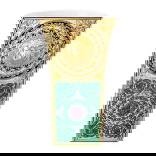 Versace Rosenthal Barocco Mosaic Vase~(13.39"): Condition: New: A brand-new, unused, unopened, undamaged item in its original packaging (where packaging is applicable). Packaging should be the same as what is found in a retail store, unless the