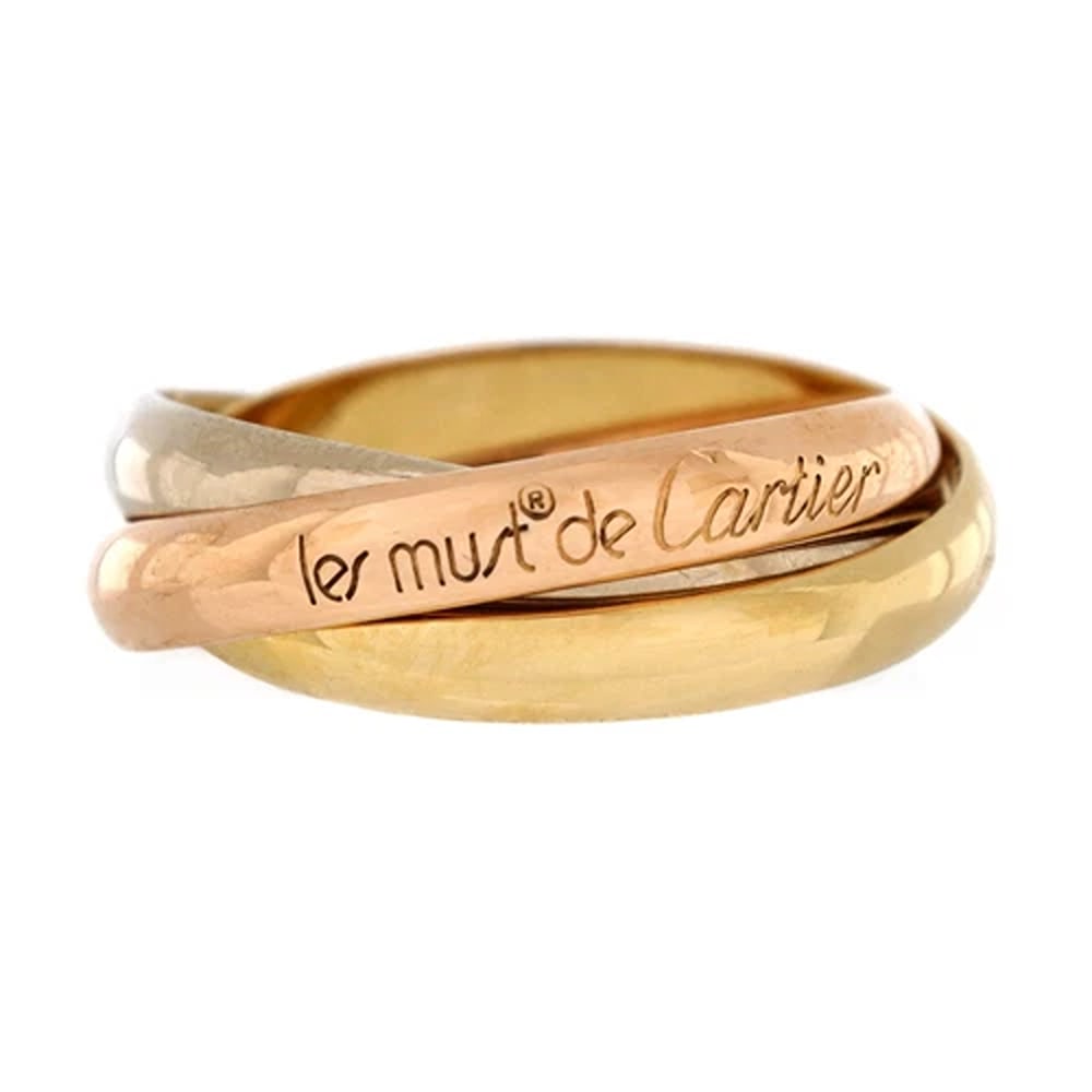 Cartier Les Must de Cartier Trinity Ring 18K Tricolor Gold (1 of 3)