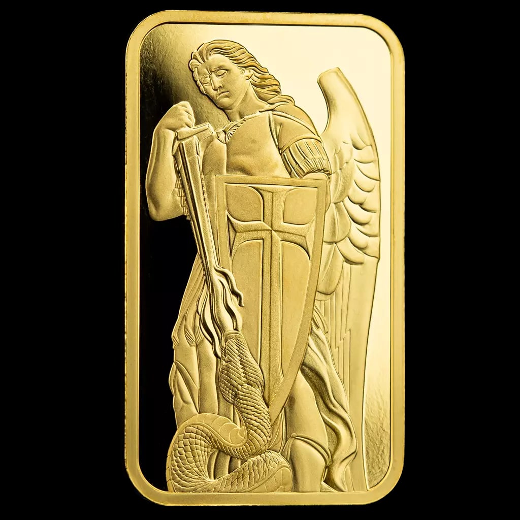 1oz .9999 Gold Bar PAMP / Scottsdale Mint Archangel Gold Bar Certi-Lock® #A507 (1 of 12)