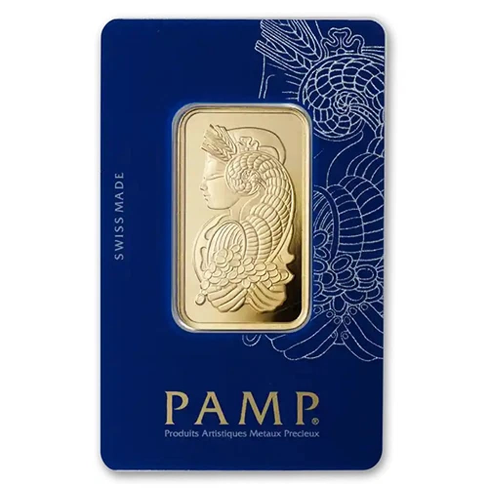 1 oz Gold PAMP Suisse Lady Fortuna Veriscan® Bar with Assay: Year: N/A,Fineness: 0.9999,Denomination: N/A,Country/Region of Manufacture: Switzerland,Circulated/Uncirculated: Circulated,Certification: Uncertified,Brand: PAMP Suisse