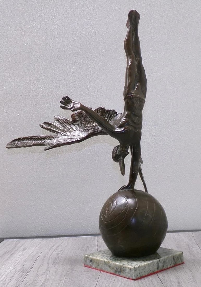 JORGE MARIN Signed Bronze Art Sculpture~(18 3/4" X 13" X 12") (1 of 4)