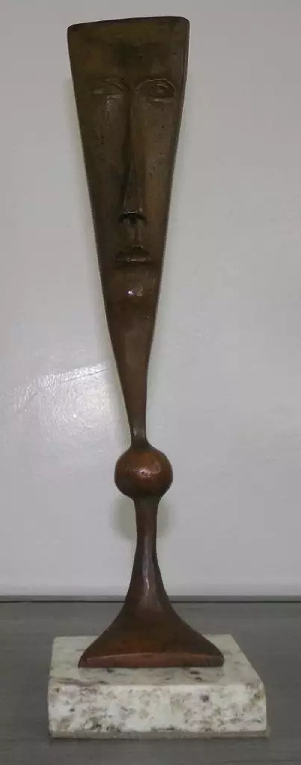 SERGIO BUSTAMANTE BRONZE SCULPTURE "MALE FACE" SIGNED AND NUMBERED 12 1/4 INCH X 8 3/4 INCH X 3 3/4 (1 of 6)