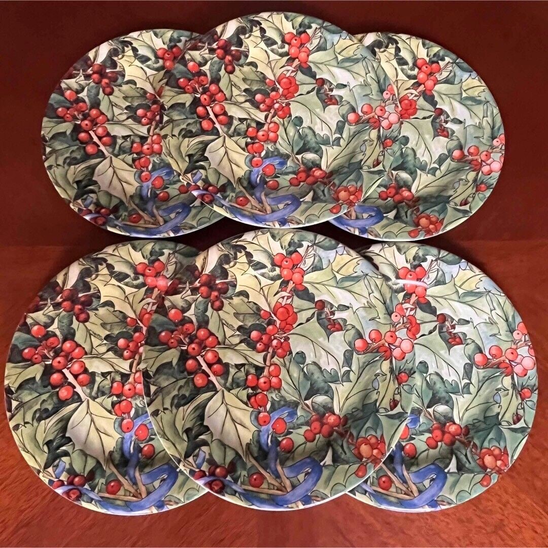 Gien #1 item French made LE HOUX Christmas plates 6 from Japan (1 of 1)