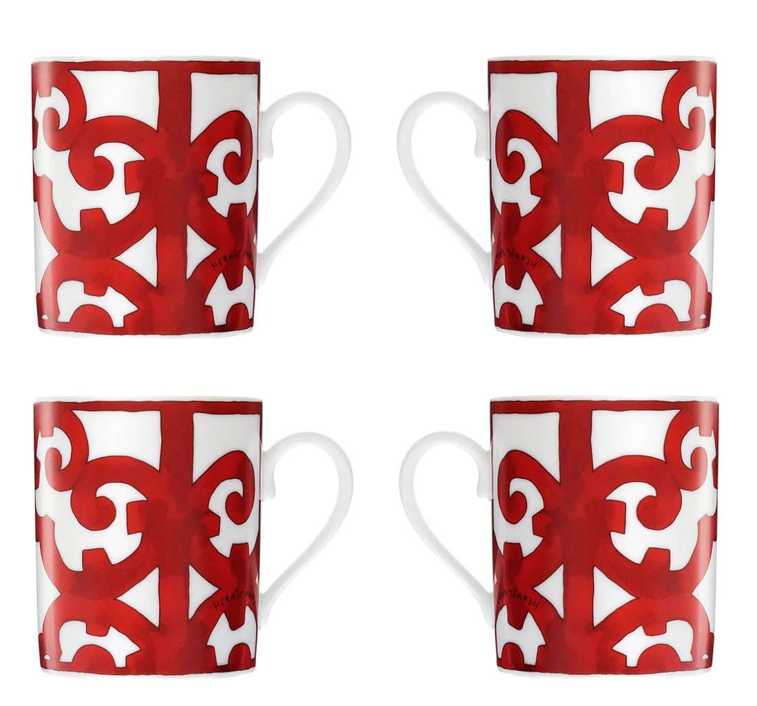 HERMES BALCON DU GUADALQUIVIR SET OF 4 NO.1 MUGS NIB (1 of 3)
