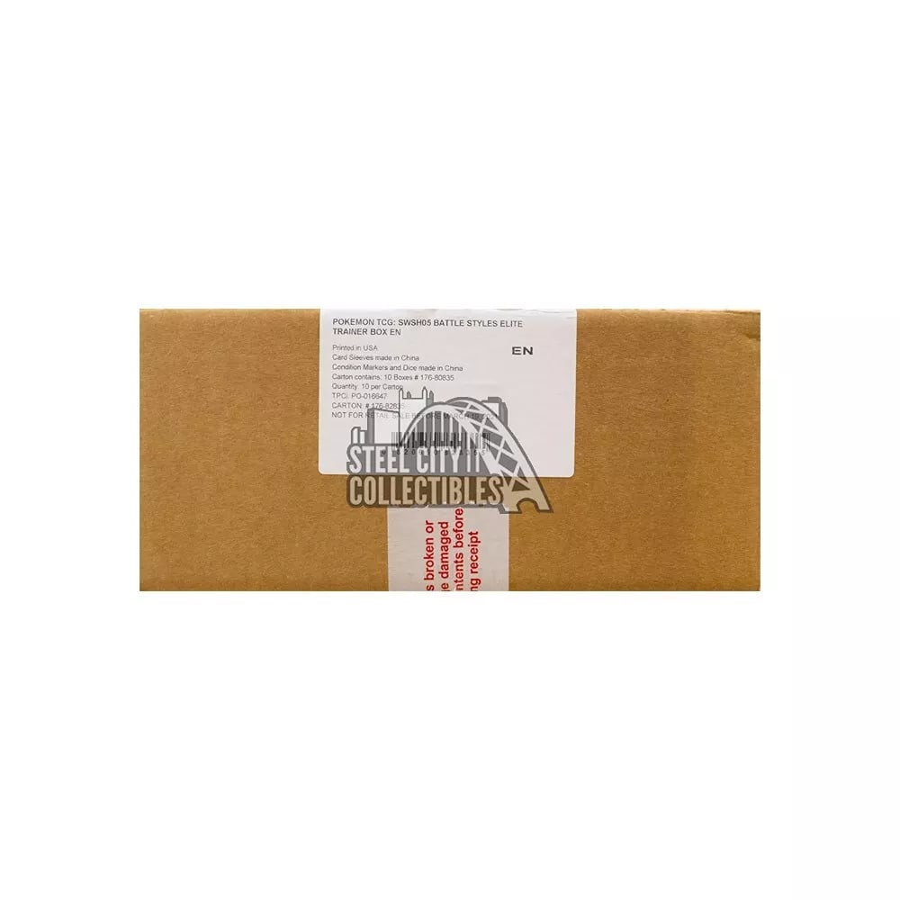 Pokemon Sword & Shield Battle Styles Elite Trainer 10-Box Case (1 of 1)