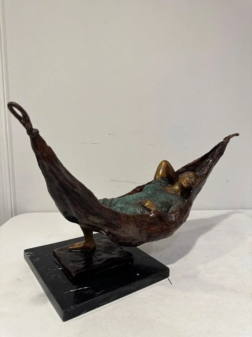 FRANCISCO ZUNIGA  " HAMACA "   BRONZE SCULPTURE SIGNED (1 of 6)