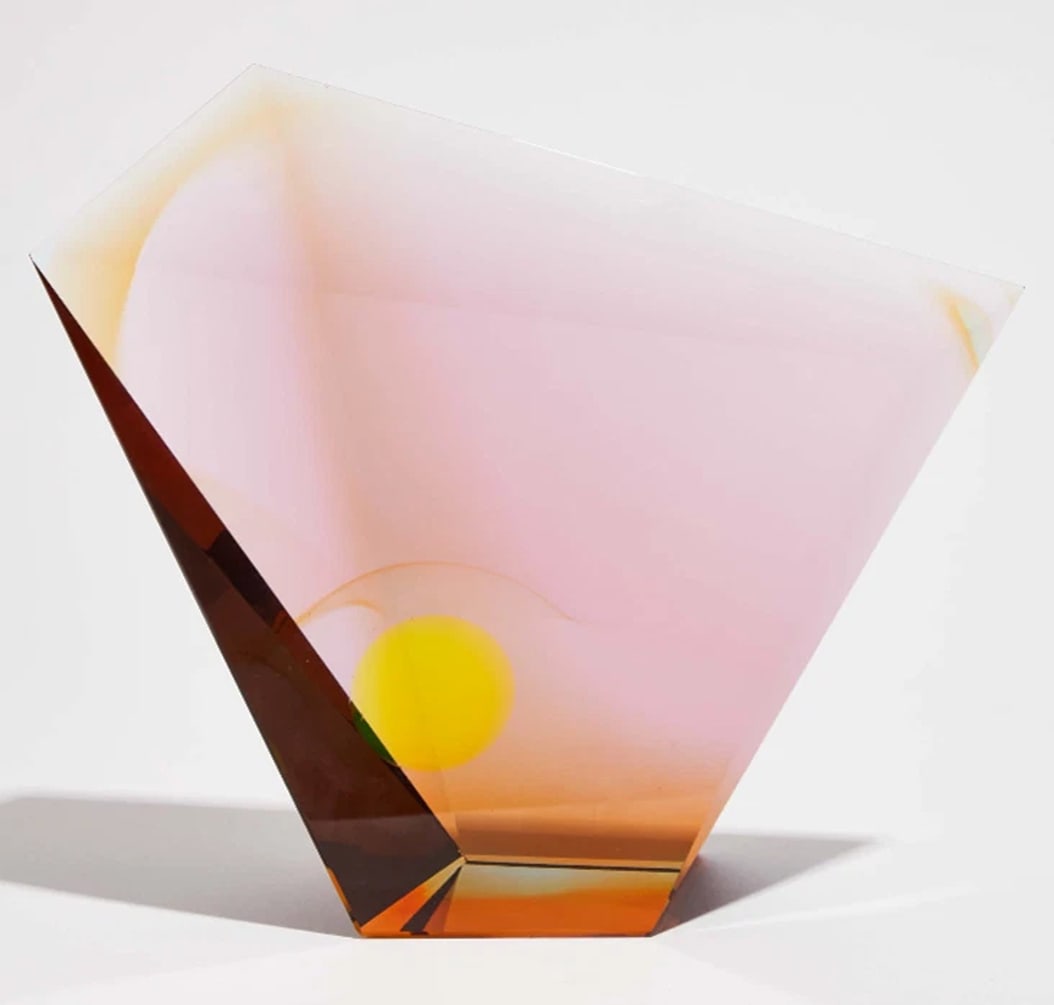 Mark Peiser Signed Art Glass Sculpture~(9.5" Wide x 8.25" Tall) (1 of 15)