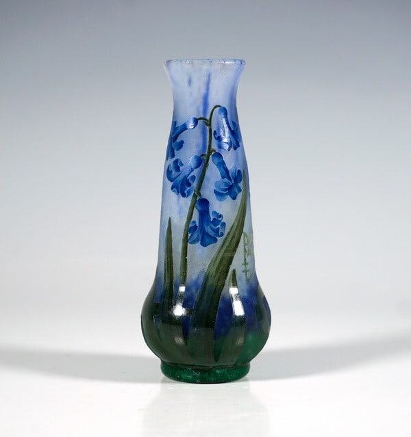 Rare Daum Nancy Jugendstil Cameo Vase Bluebell Decor Circa 1905 (1 of 3)