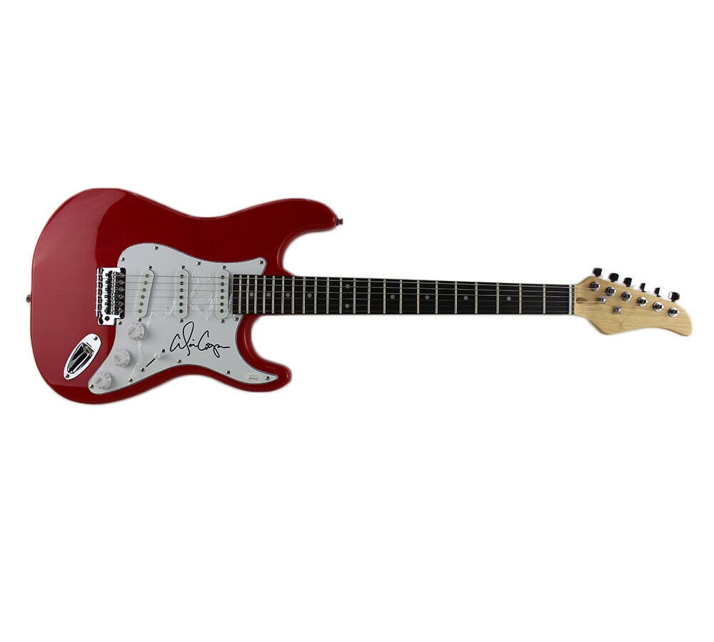 Alice Cooper Signed Red Electric Guitar JSA COA (1 of 1)