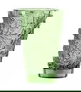 Lalique Merles et Raisins Medium Green Vase 10732400- Official Lalique Seller