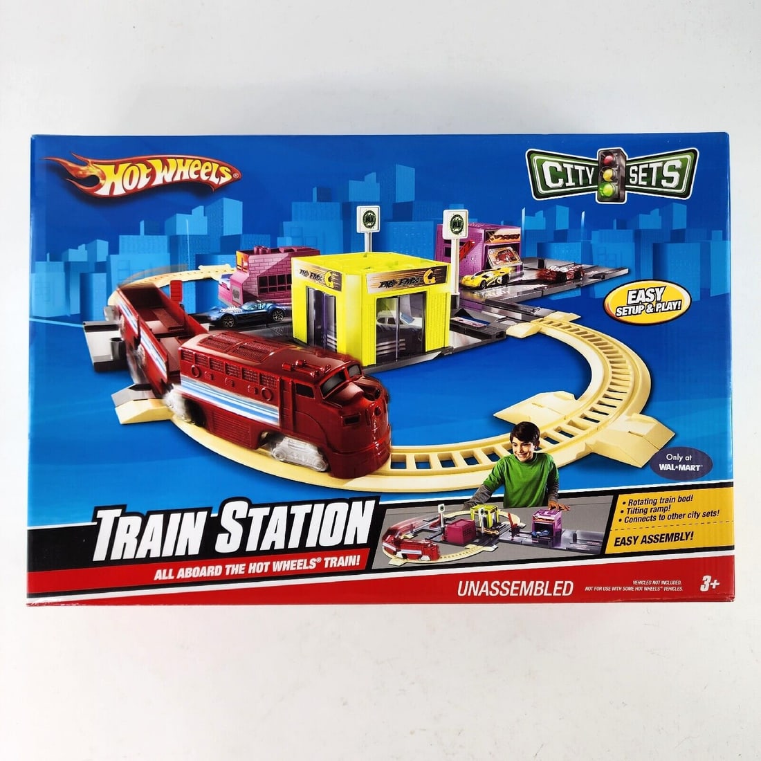 Hot Wheels City Sets TRAIN STATION Playset Connecting Exclusive 2008 RARE NEW: Hot Wheels City Sets TRAIN STATION Playset Connecting Exclusive 2008 RARE NEW