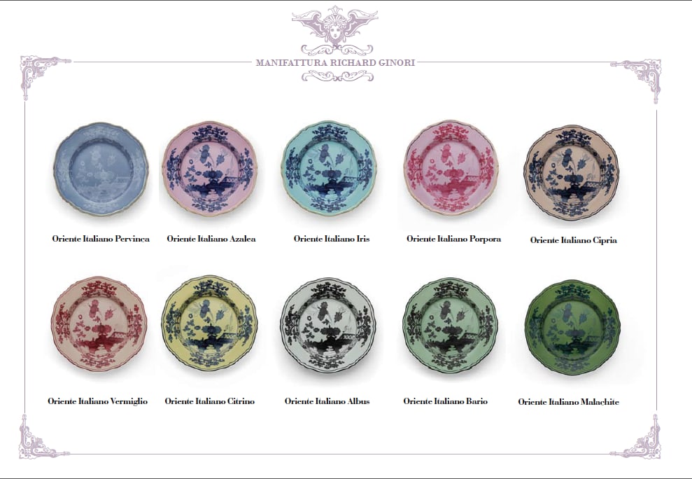 Richard Ginori - Oriente Italiano - 10 dinner plates/Soup Plates/Dessert -: Richard Ginori - Oriente Italiano - 10 dinner plates/Soup Plates/Dessert -
