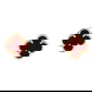 Van Cleef & Arpels Sweet Alhambra Stud Earrings 18K Rose Gold and Carnelian