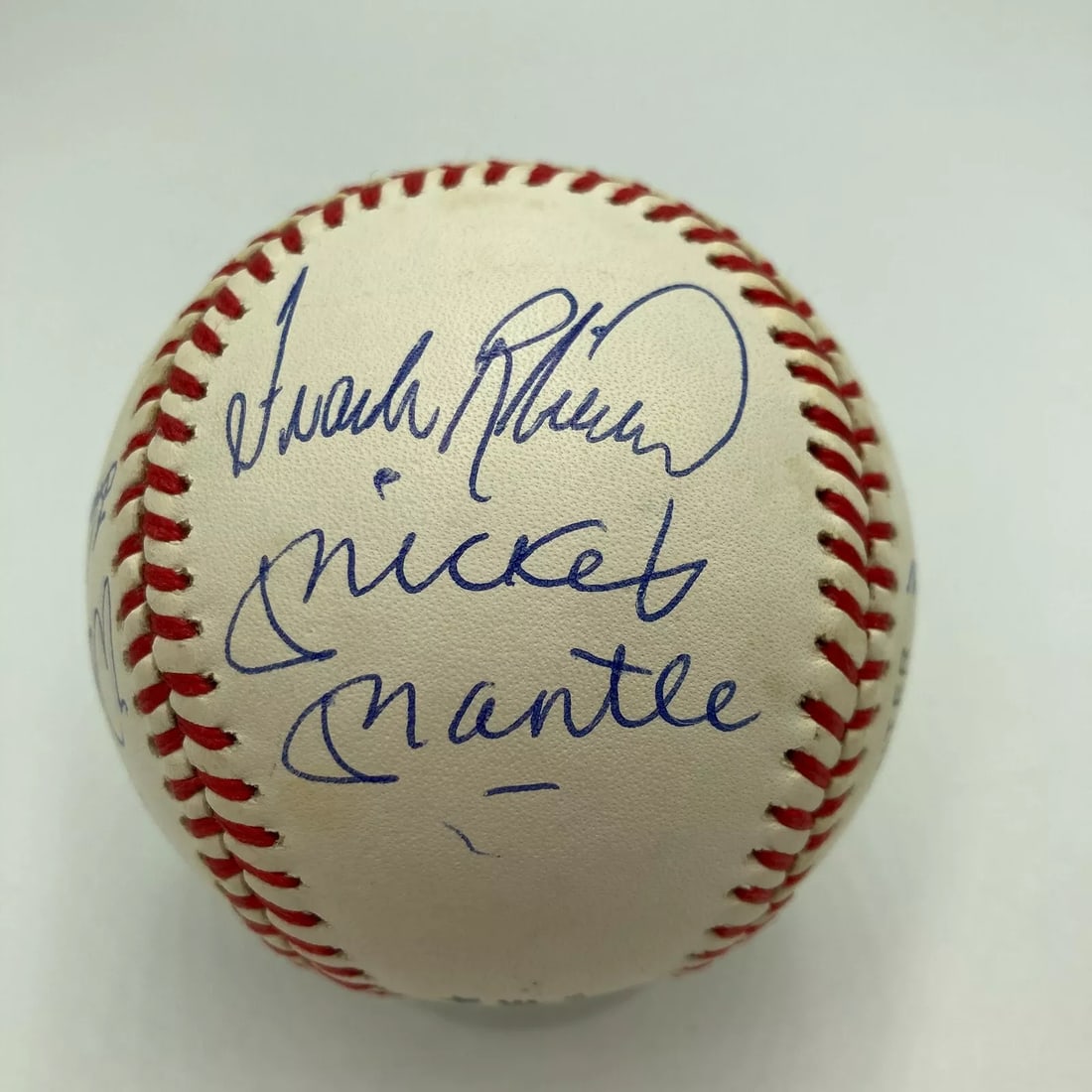 Mickey Mantle Willie Mays Aaron 500 Home Run Signed Baseball PSA DNA Auto Mint 9 (1 of 8)