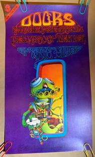 THE DOORS 1967 DENVER, COLORADO FAMILY DOG CONCERT POSTER RICK GRIFFIN FDD-18(2): THE DOORS 1967 DENVER, COLORADO FAMILY DOG CONCERT POSTER RICK GRIFFIN FDD-18(2)