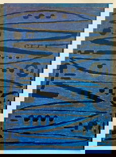 PAUL KLEE RARE VINTAGE 1967 MODERNIST LITHOGRAPH PRINT " HEROIC FIDDLING " 1938: Condition: Used,Artist: Paul Klee,Unit of Sale: Single-Piece Work,Art: Print,Size: Small (up to 12in.),Signed: No,Color: Blue,Date of Creation: 1950-1969,Material: Lithograph,Subject: Abstract,Print S