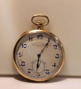 International Watch Co. Schaffhausen 14K Gold Pocket Watch: International Watch Co. Schaffhausen 14K Gold Pocket Watch