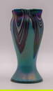 Bohemian Rindskopf Blue Art Glass Vase, Circa 1935