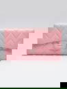 Chanel Pink Quilted Lambskin Leather L-Gusset Flap Wallet