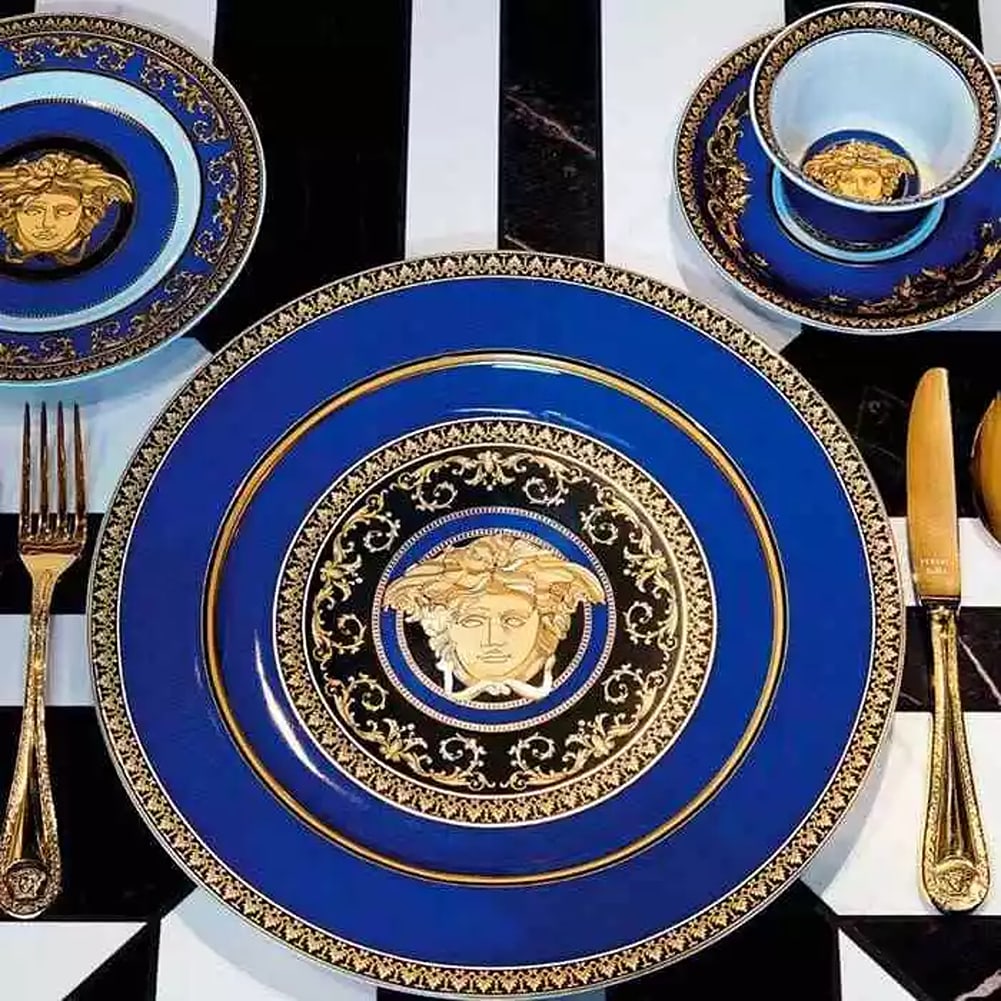 Versace Rosenthal Dinnerware Set 40 Pcs (Medusa Blue and Medusa Rhapsody): Condition: New: A brand-new, unused, unopened, undamaged item in its original packaging (where packaging is applicable). Packaging should be the same as what is found in a retail store, unless the ite