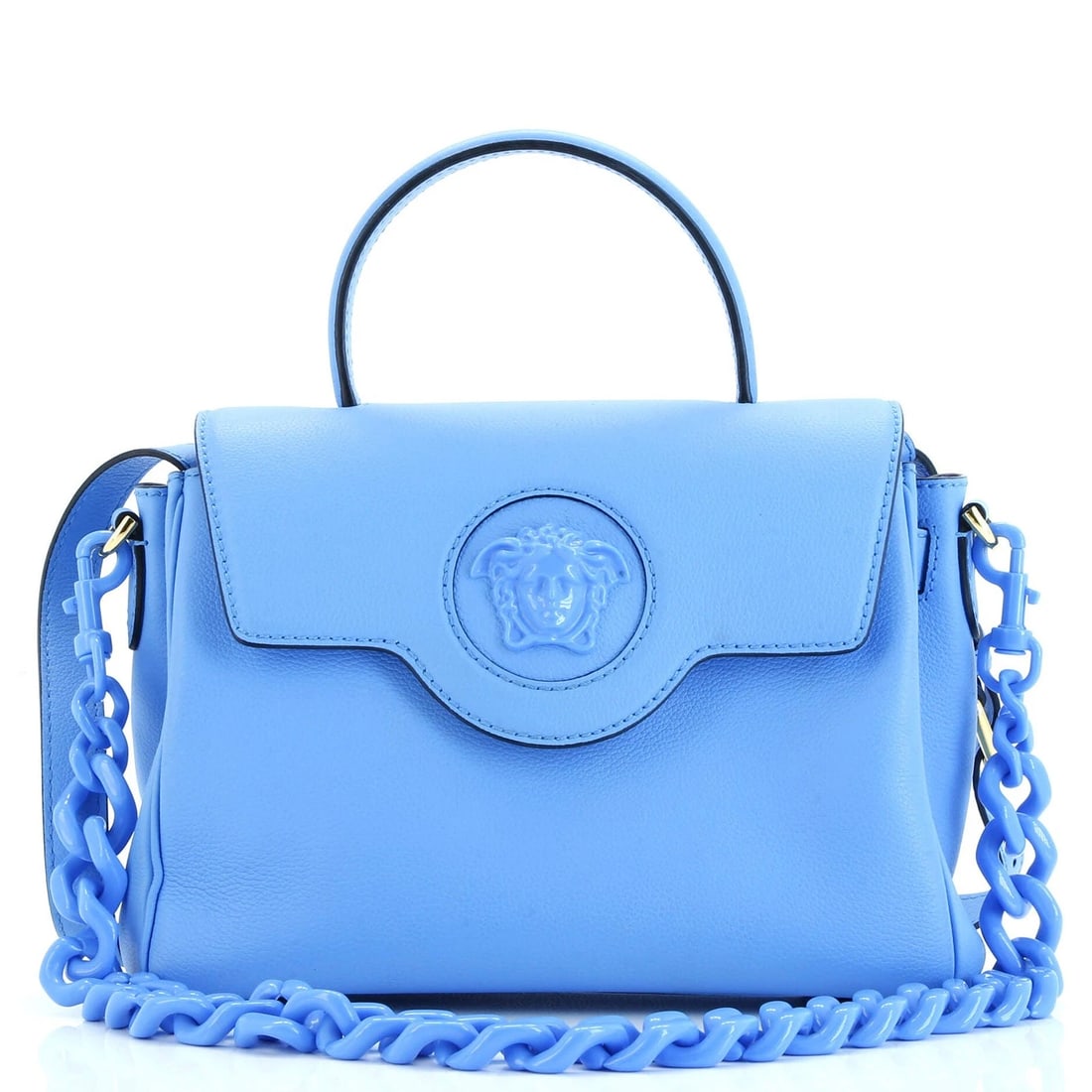 Versace La Medusa Top Handle Bag Leather Medium (1 of 8)