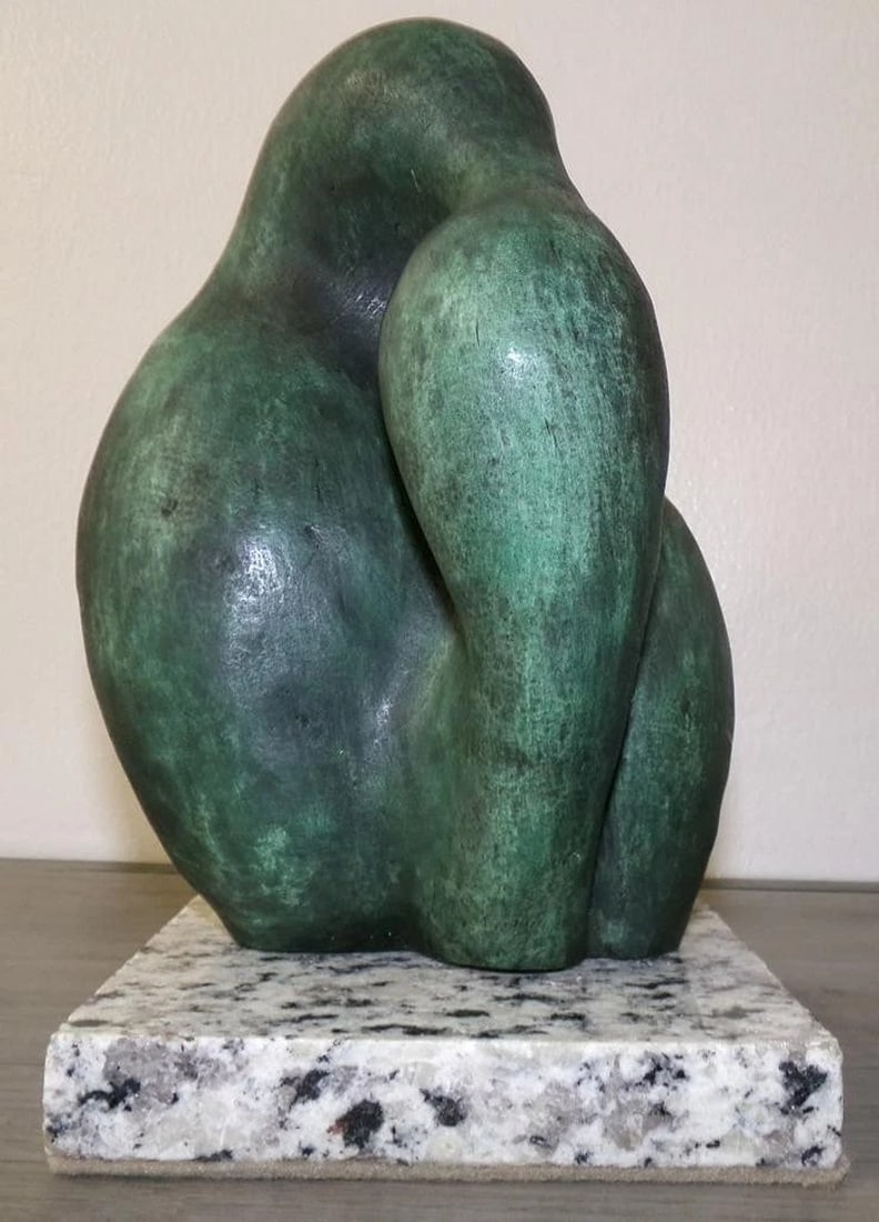 ISAMU NOGUCHI BRONZE SCULPTURE " UNTITLED " SIGNED AND NUMBERED (1 of 6)