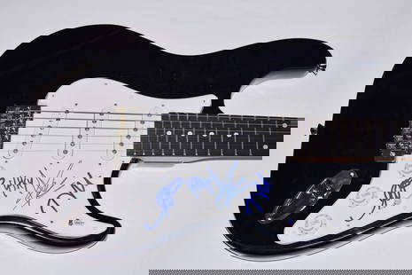 Audioslave Signed Autographed Electric Guitar Chris Cornell +3 Beckett BAS COA: Autograph Authentication: Beckett,Industry: Music,Original/Reproduction: Original,Object Type: Guitar & Guitar Pick